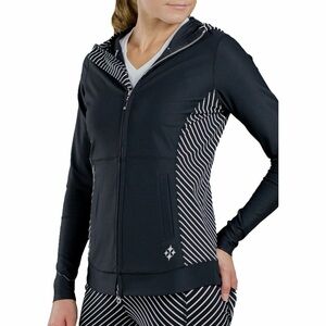 JoFit Women's Evolution Long Sleeve Jacket - Diagonal Stripe - Small